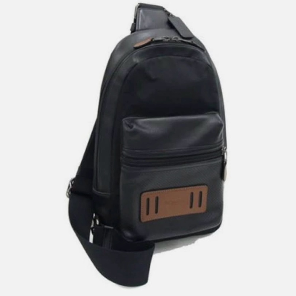 Coach Leather Crossbody Backpack